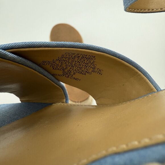 J. Crew Factory Espadrille Platform Heels Size 8 Summer - Picture 9 of 9